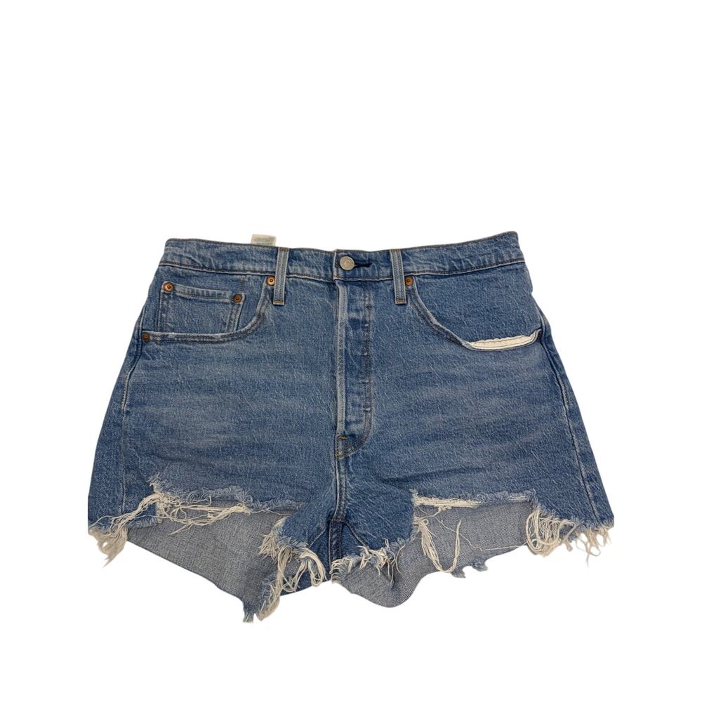 Levi's 501 Button Fly Distressed Cotton Shorts Size W31